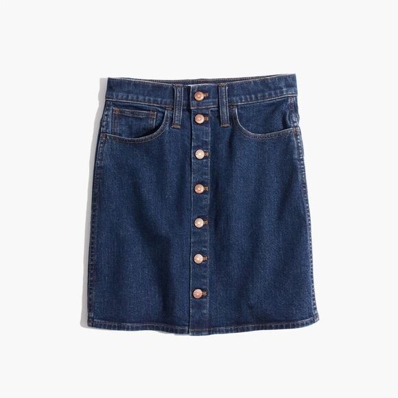 Madewell Denim Skirt size 28 button down - Picture 1 of 3